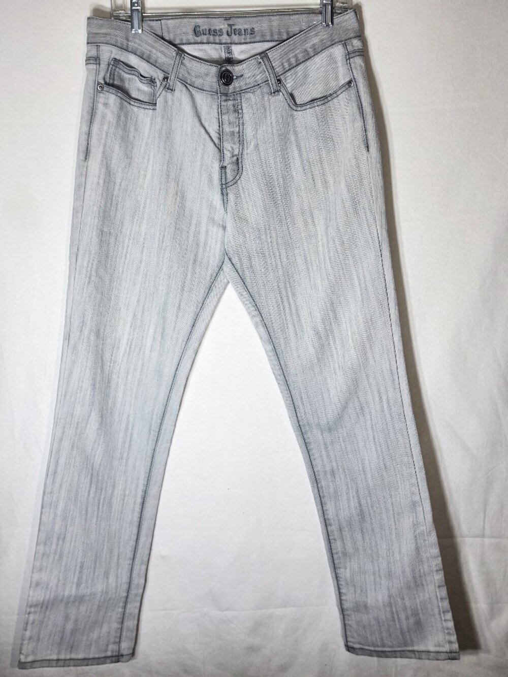 VINTAGE GUESS MENS Jeans Size 34X30 Made In USA Blue Denim Jeans 90s USA WOODSTK